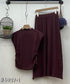 Knitted Round Neck Sleeveless Tops With Skirts